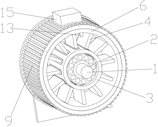 Asynchronous motor structure