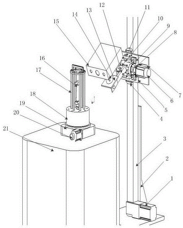 Blade automated detection device based on three-dimensional raster scanning and detection method thereof