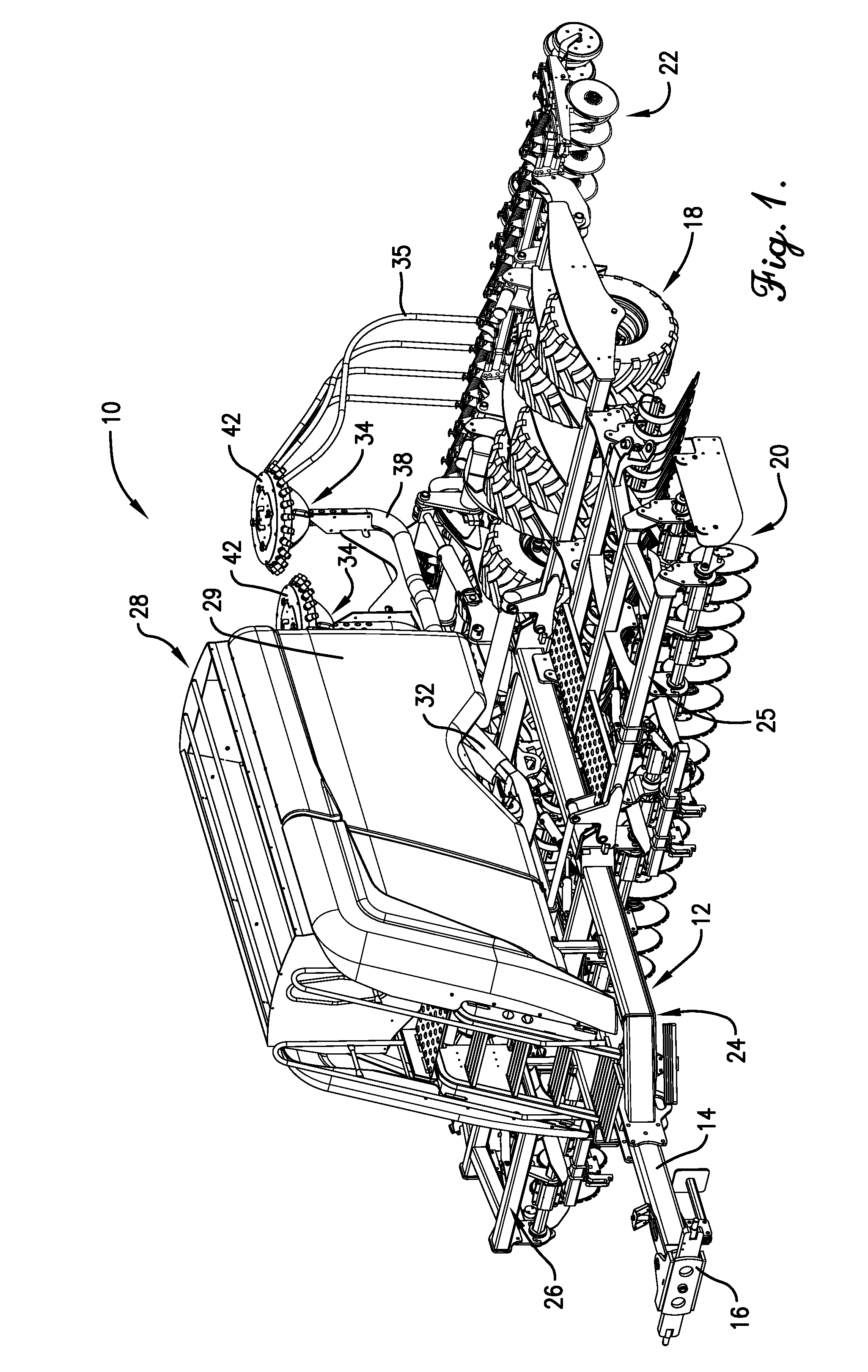 Seed distribution tower for an air seeder