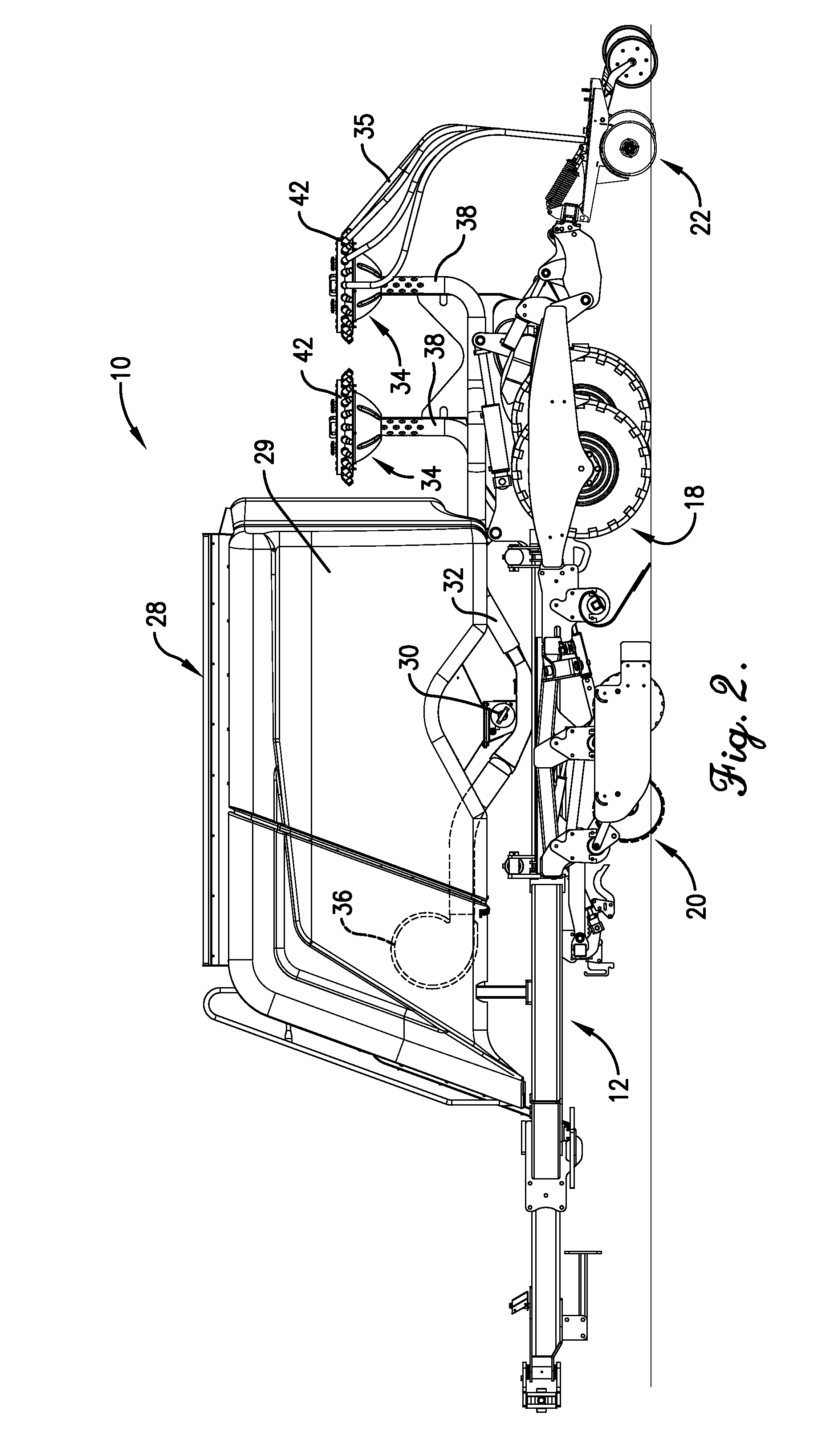 Seed distribution tower for an air seeder