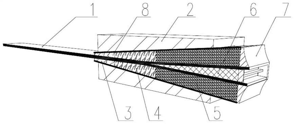 A kind of frp plate anchoring device and anchoring method