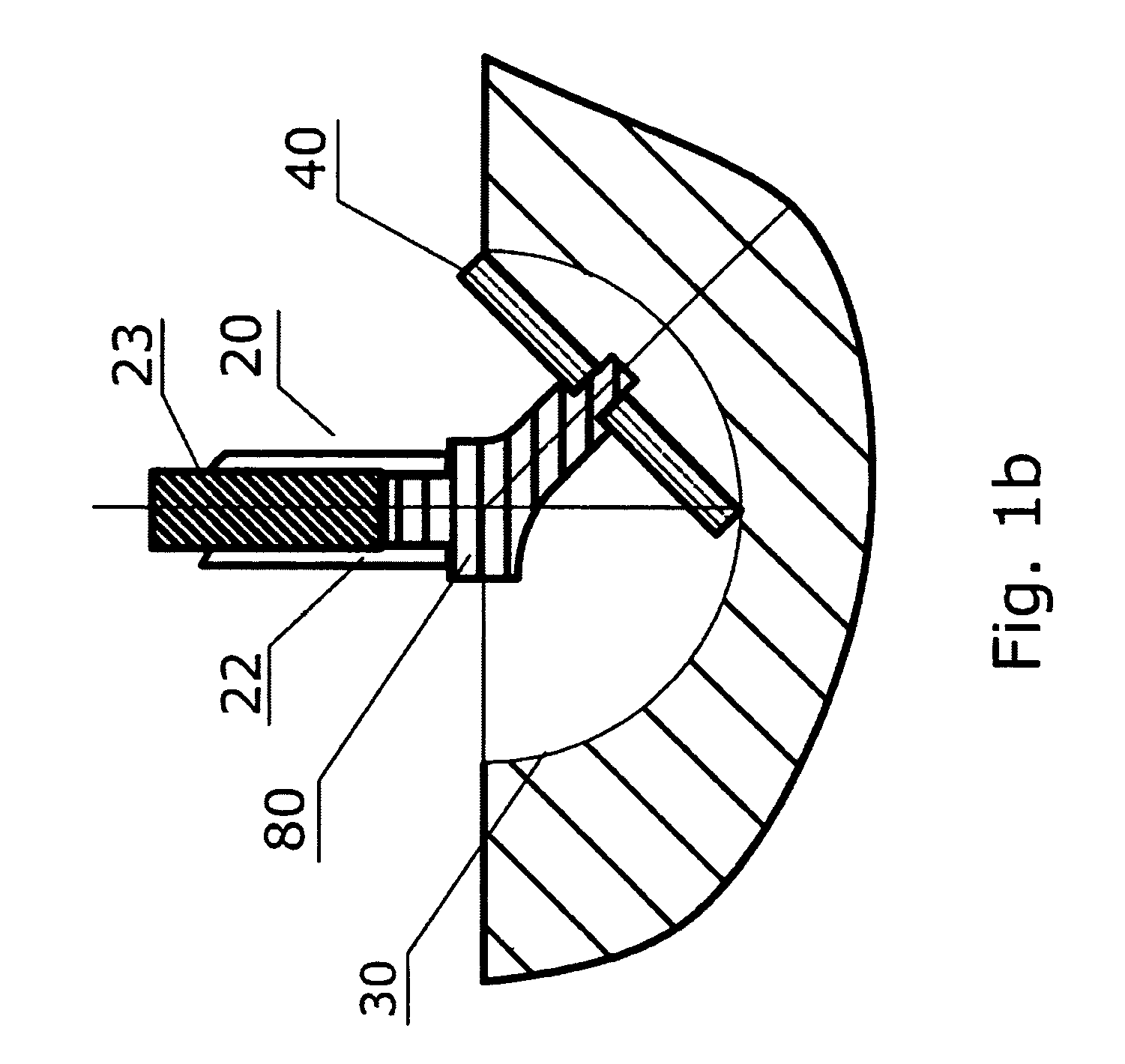 Device for shaping object with a profile of at least a partial sphere