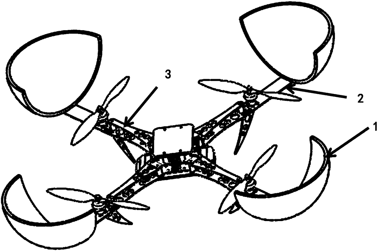 Sound insulating device for four-rotor aircraft