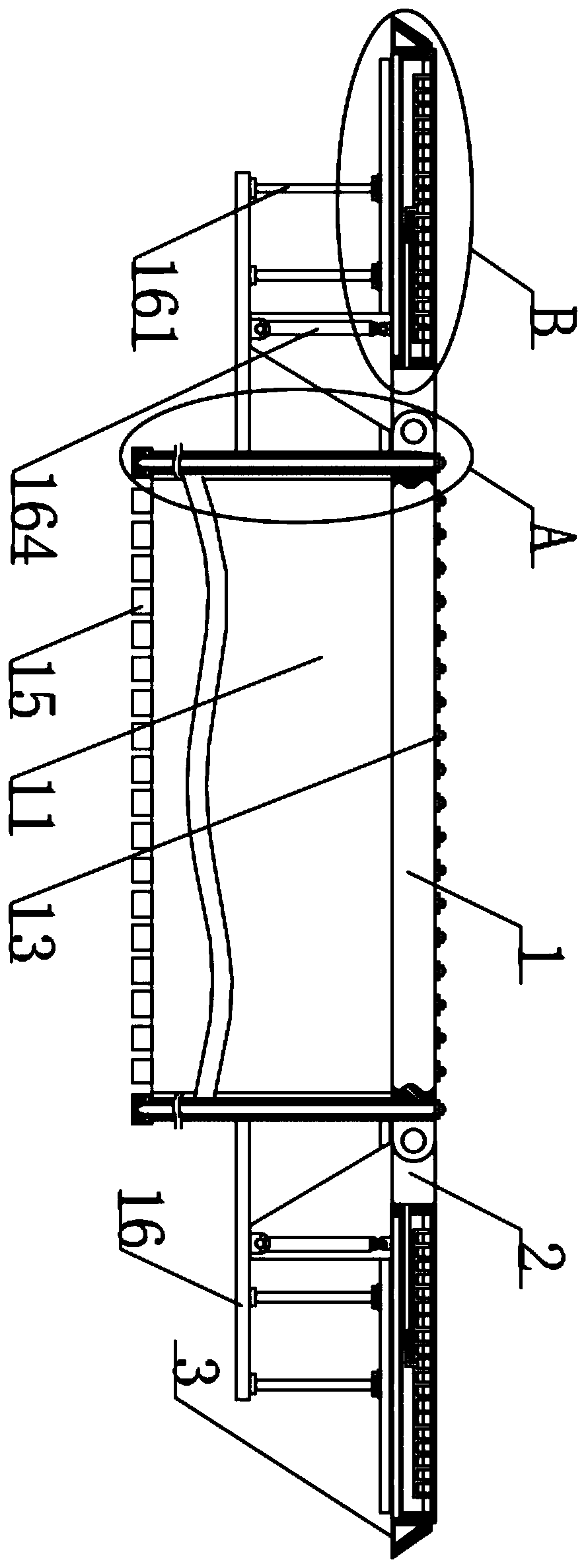 A thermal power plant emergency protection partition wall