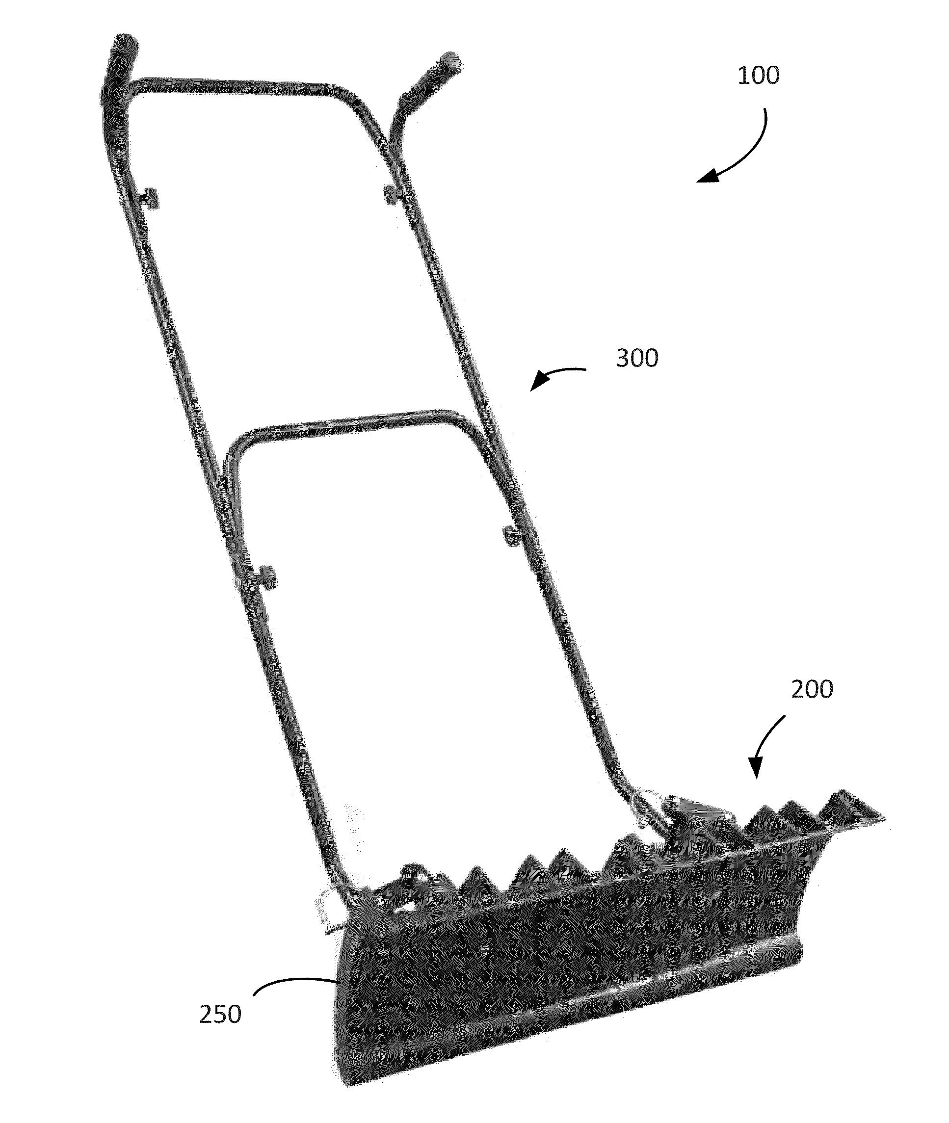 Shovel assembly adn method of assembly thereof