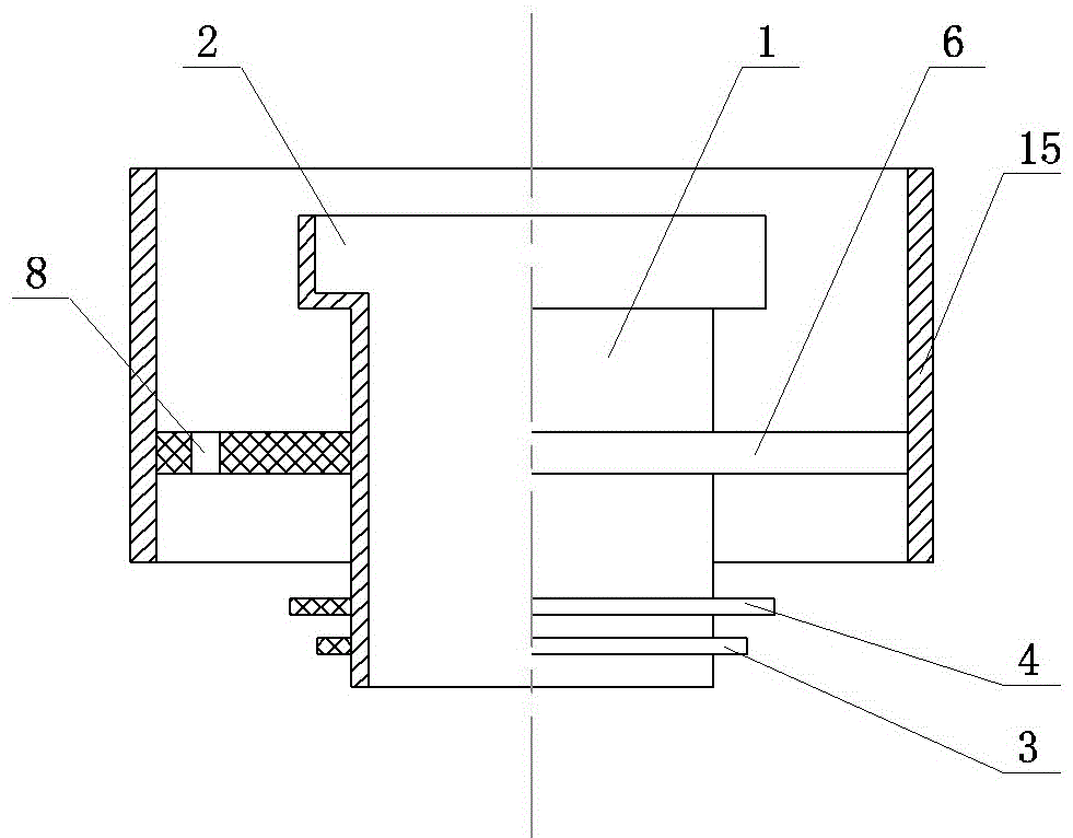 Water source heat pump central air conditioning water source well internal and external integrated docking type same well recharge device