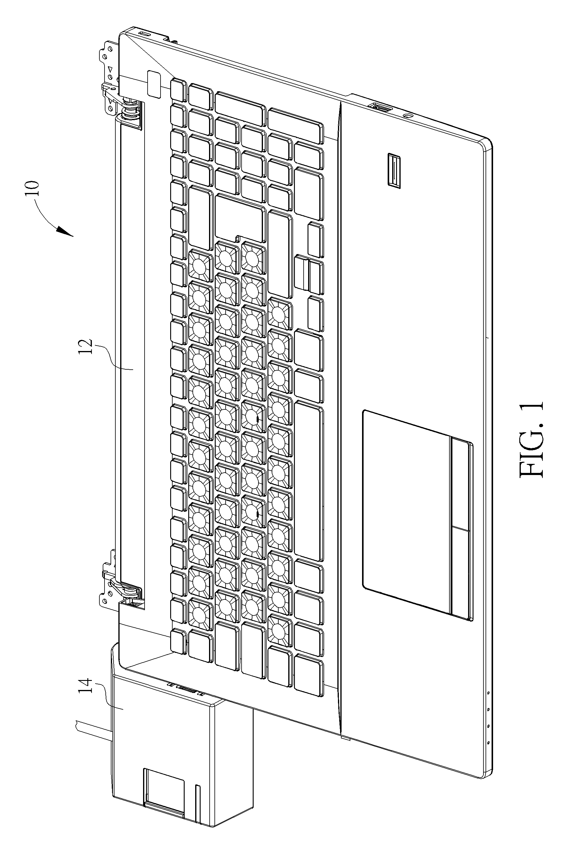 Connector mechanism with a guide hole structure, connector mechanism with a guide pin structure and related electronic device assembly