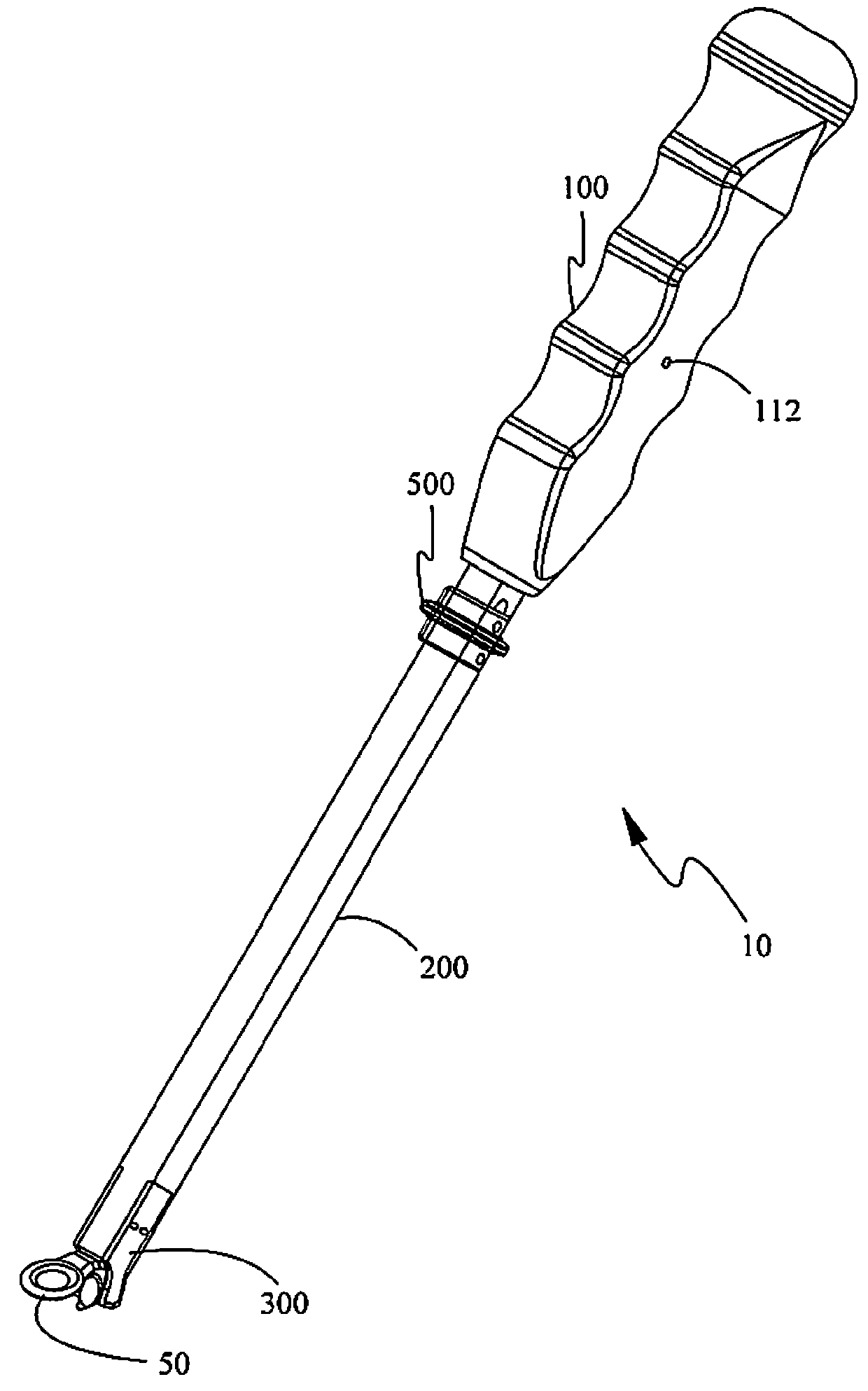 Laminar hook insertion device