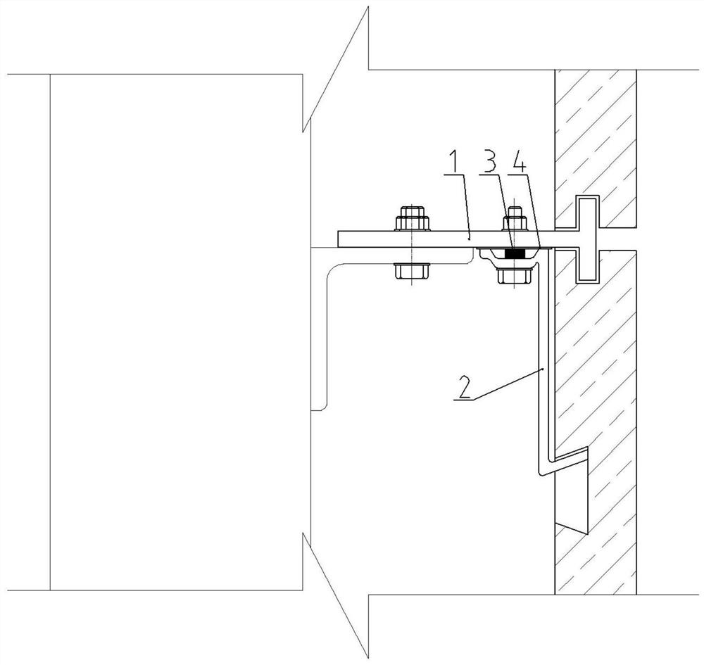 Indoor wall tile dry hanging assembly and application method thereof