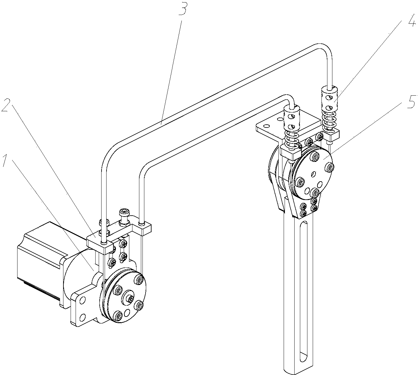 Double-lasso driving flexible joint used for exoskeleton robot