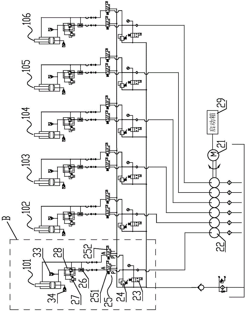 Intelligent separate control type hydraulic synchronous jacking system and method for replacing bridge support through same