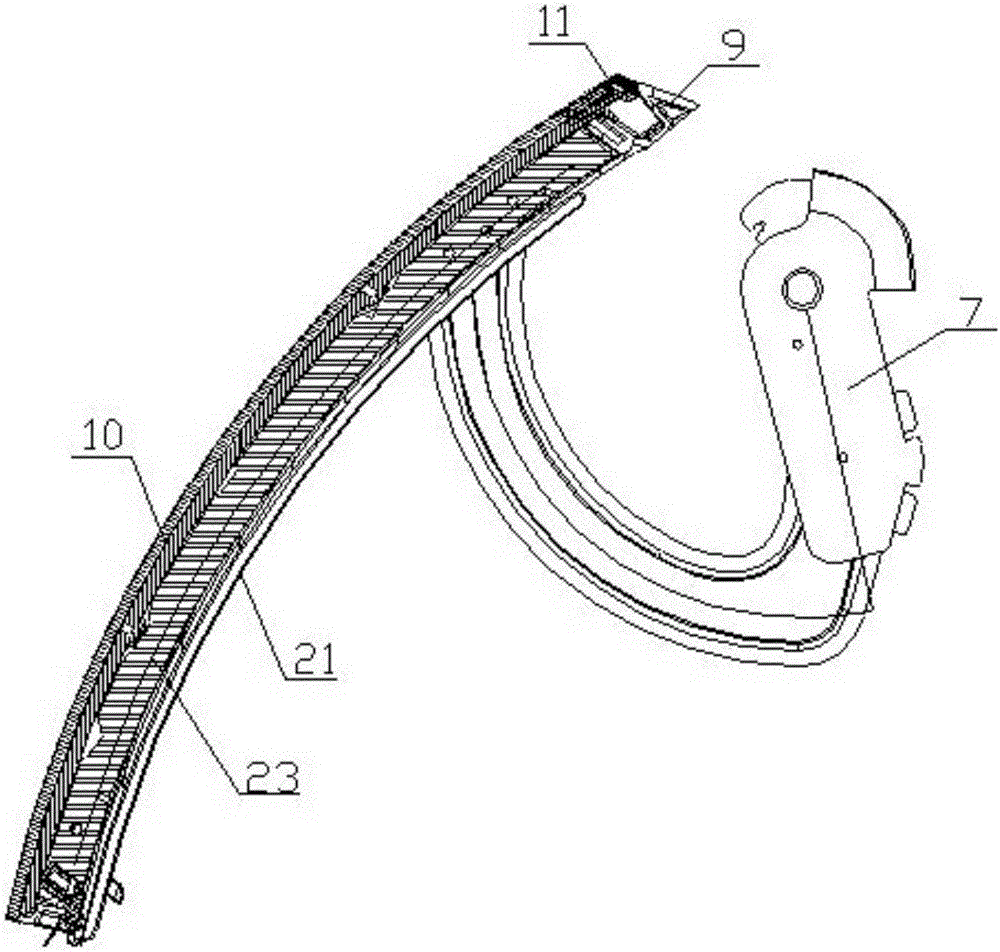 Door body structure of dish-washing machine and dish-washing machine