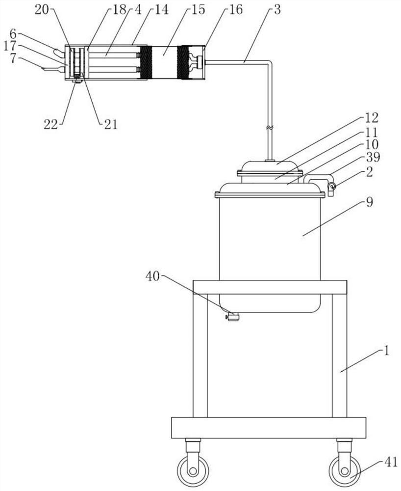 A drainage and puncture device for cardiology