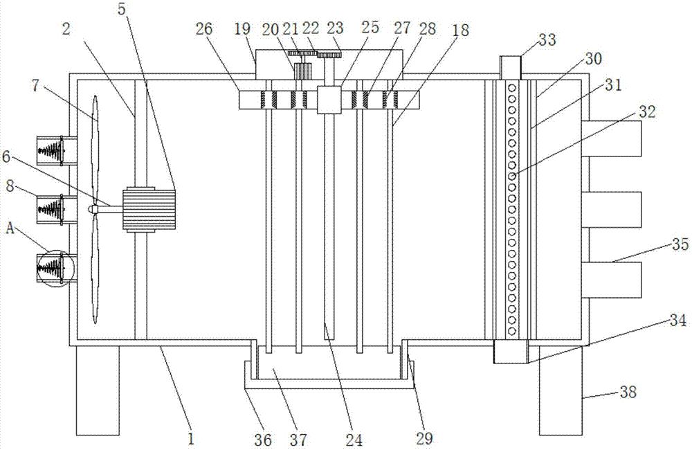 Air purification device capable of removing dust conveniently