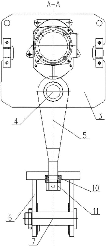 A traveling mechanism for a suspended bridge inspection vehicle