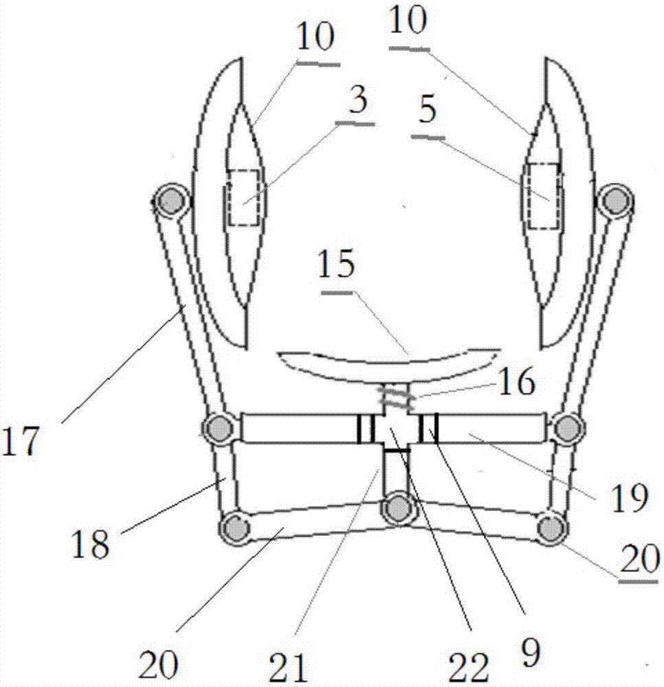 Double-shoulder sling type human electrocardiograph, pulse and oxygen blood detecting device