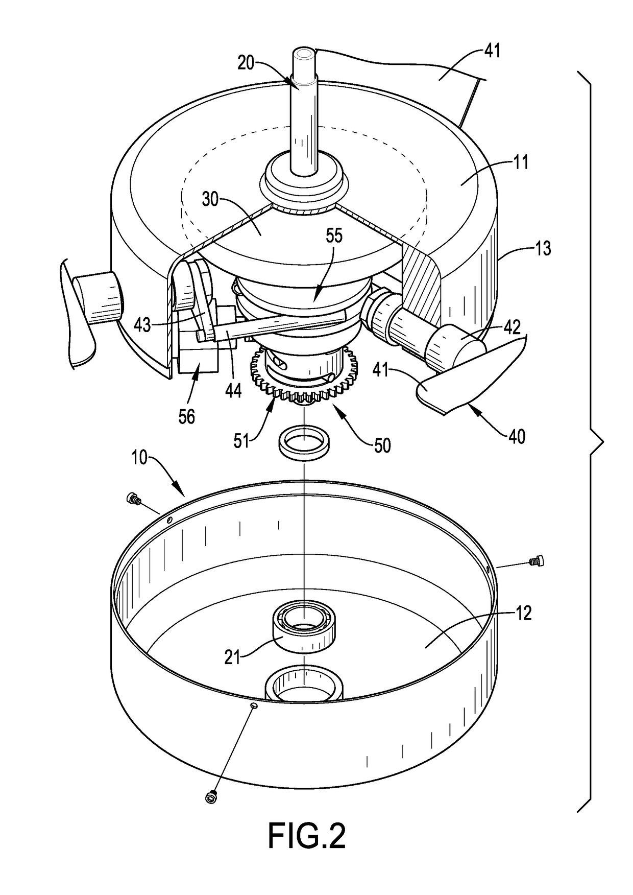 Ceiling fan capable of adjusting angles of fan blades