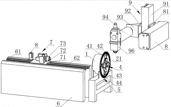 Externally-clamping type full-automatic pipe cutting machine