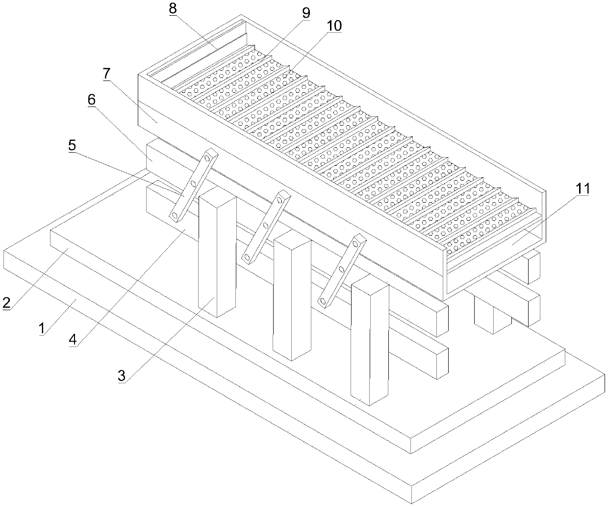 Steel fiber automatic feeding device