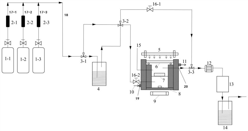 Photocatalytic denitration testing system and using method thereof