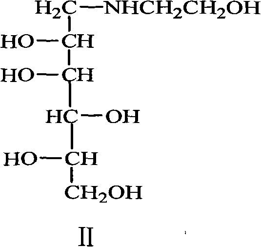 Method for preparing miglitol intermediate N-hydroxyethyl glucosamine