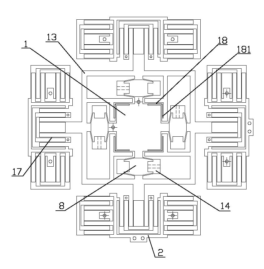 Macro-micro driven bidimensional integrated micro positioning platform