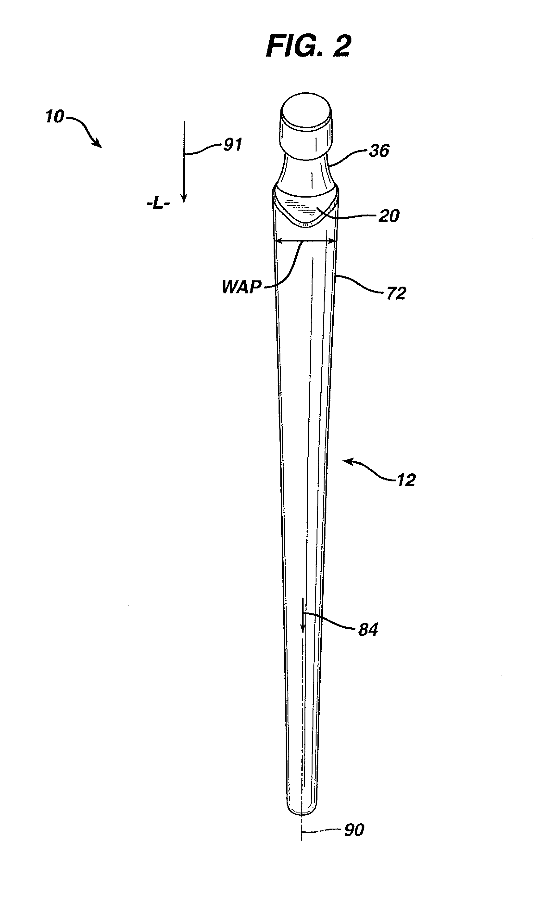 Prosthesis with resorbable collar