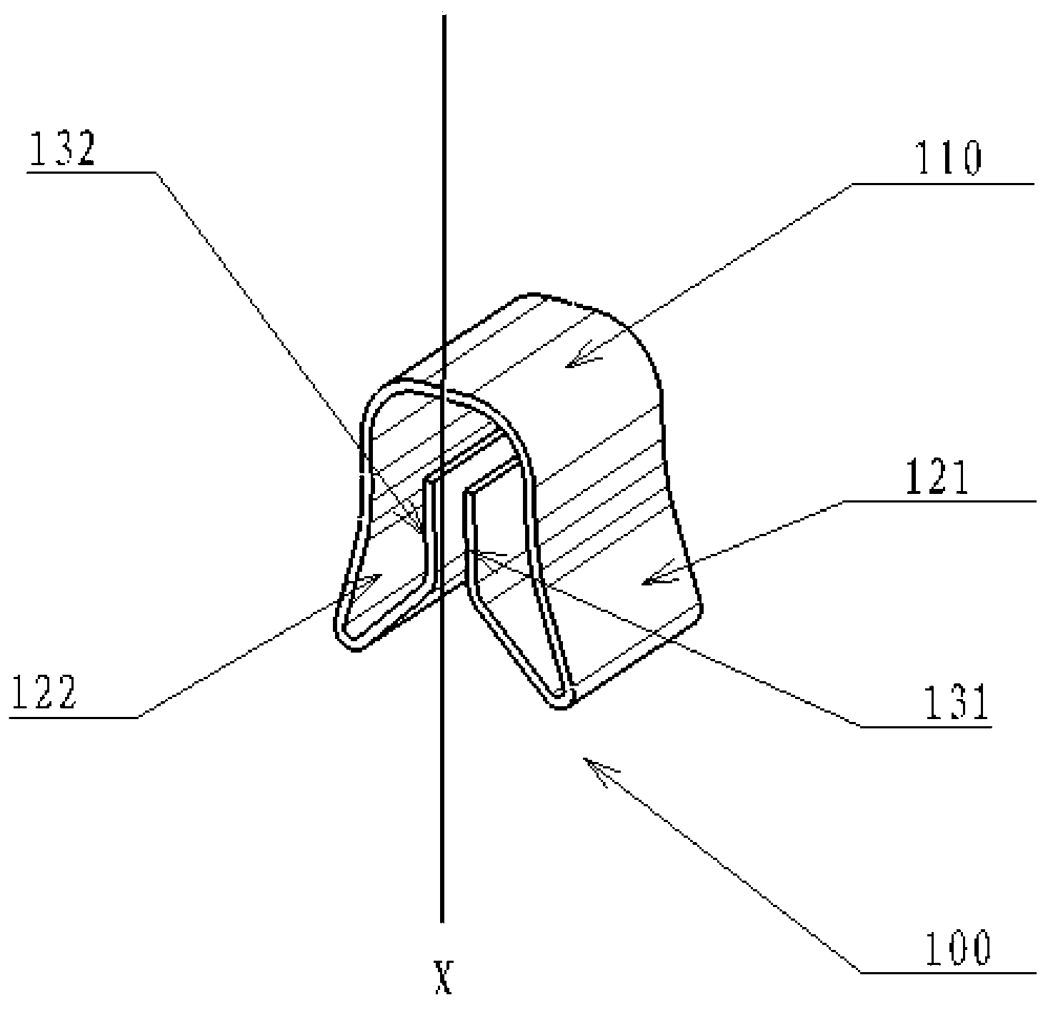 Airfoil-shaped spring and wiring-harness fixing special-shaped clamp