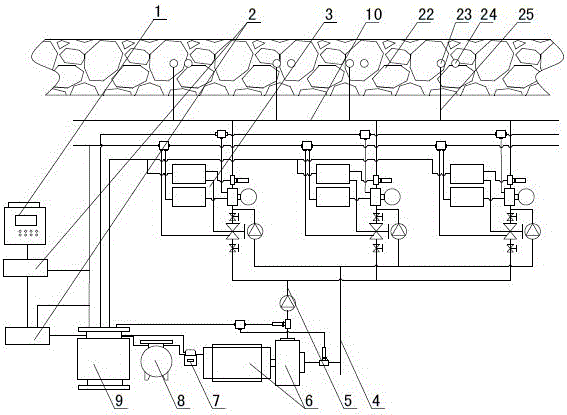 High-pressure hydraulic fracturing coal seam water injection system and automatic water injection monitoring method