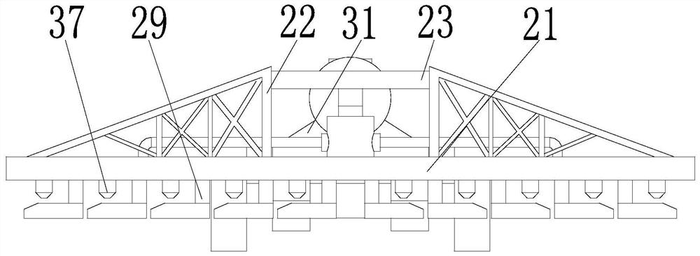 A plant protection spraying device for agricultural planting