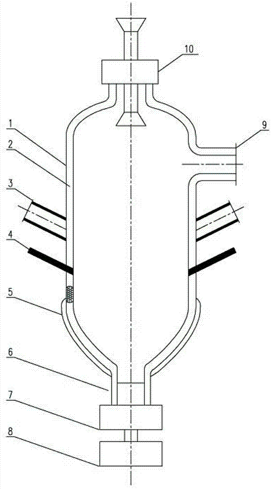 Coal gasification method and device employing plasma torch heating technology