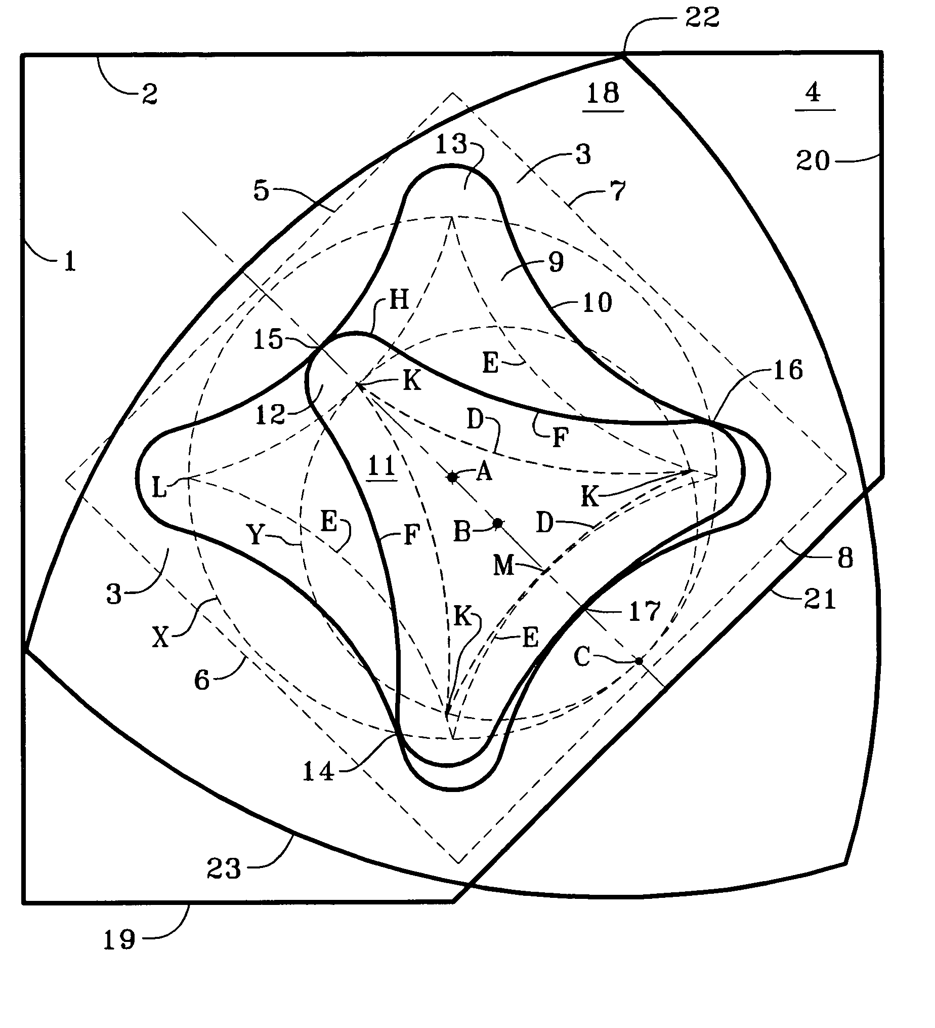 Turntable with turning guide