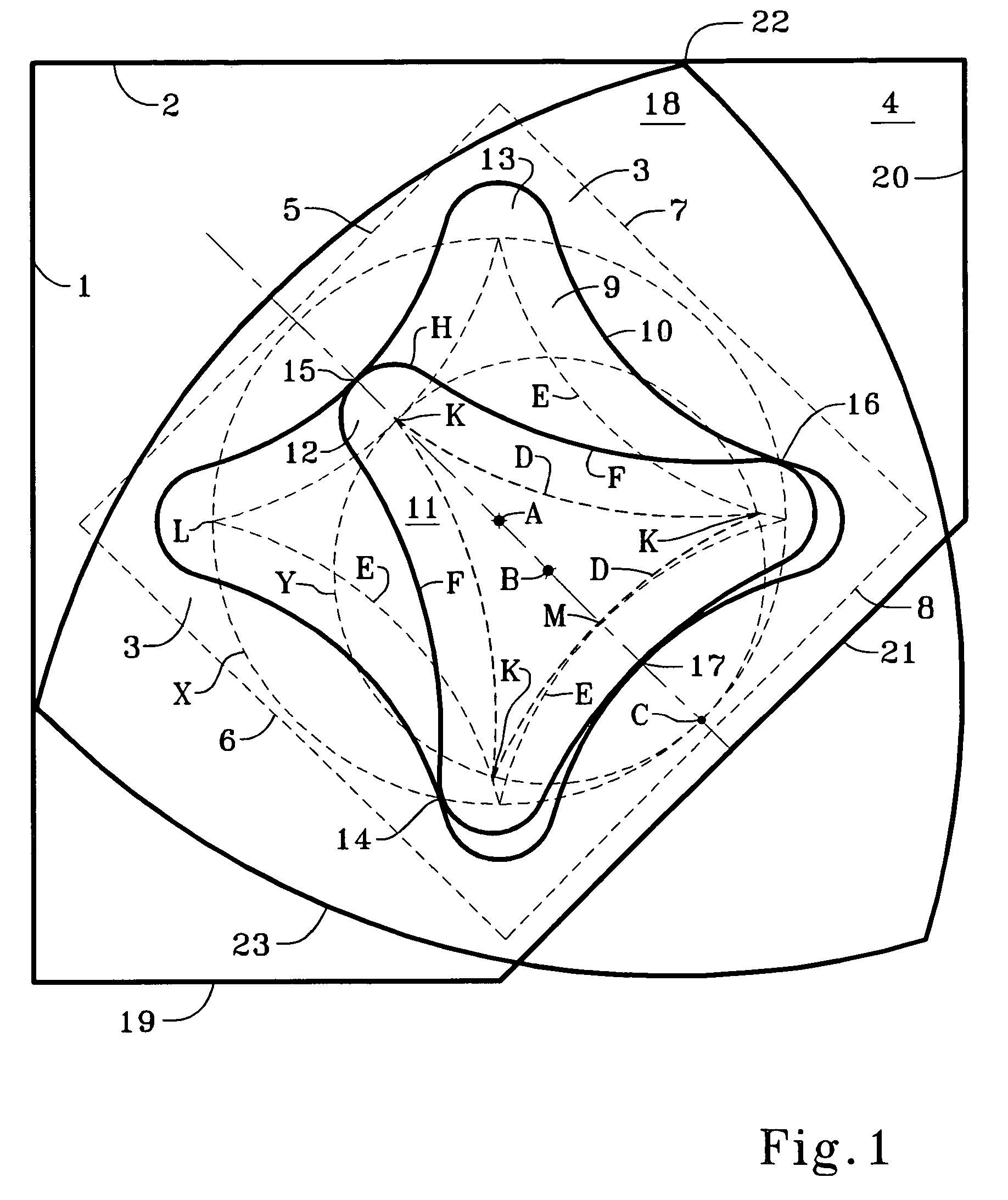 Turntable with turning guide