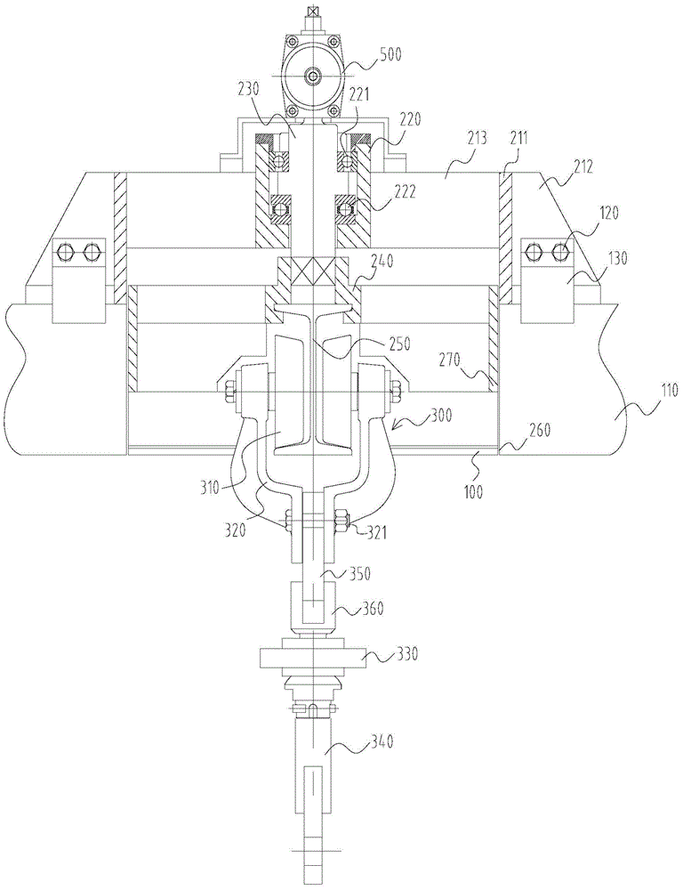 Overhead conveying rail change system