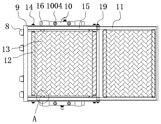 Shell protection device with anti-rust cleaning function for armored vehicle maintenance