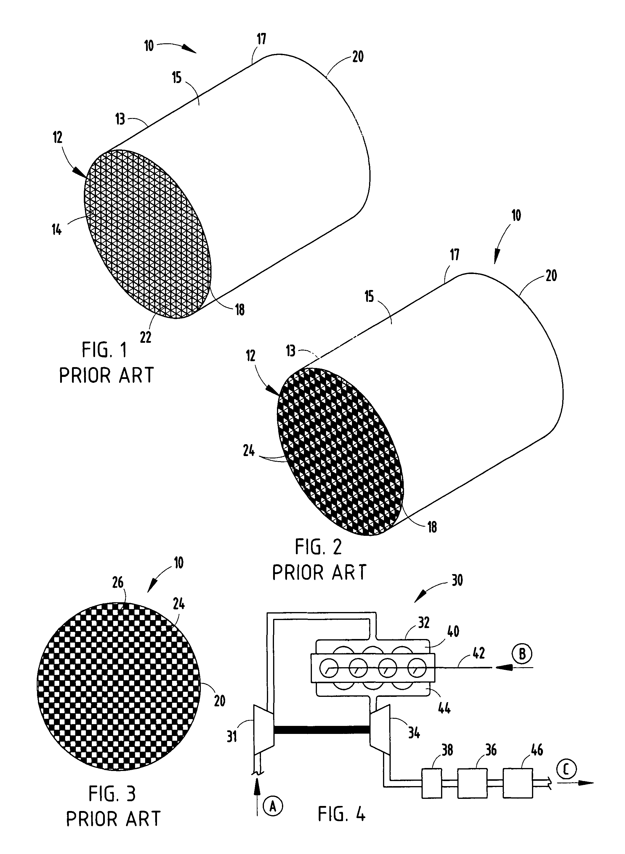 Regeneration method for ceramic honeycomb structures