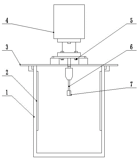 Device and method for testing rheologic property of coal mine filling slurry