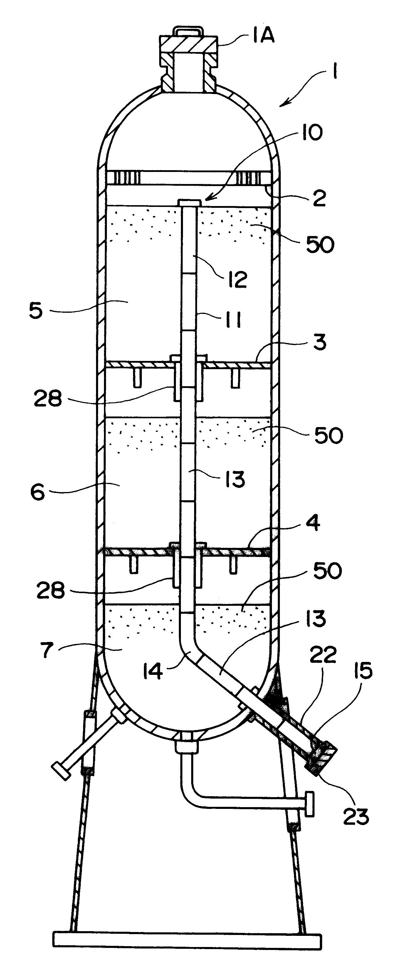 Dumping device of catalyst inside reactor and dumping method using the same