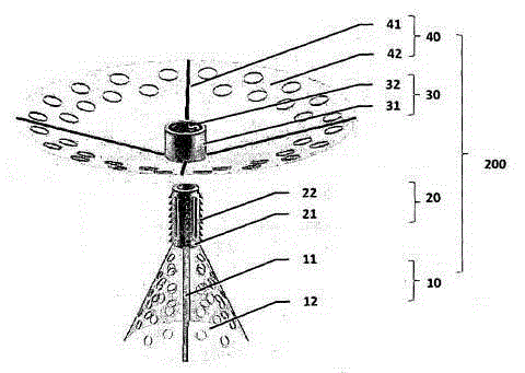 A device and method for forming an anastomotic joint between two parts of a body