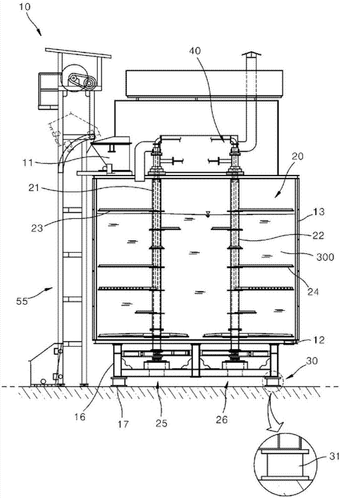 High-speed compost fermentation apparatus