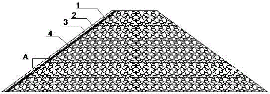 Double-deck concrete faced rock-fill dam and construction method thereof