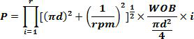 Drilling time correction method based on engineering parameters while drilling