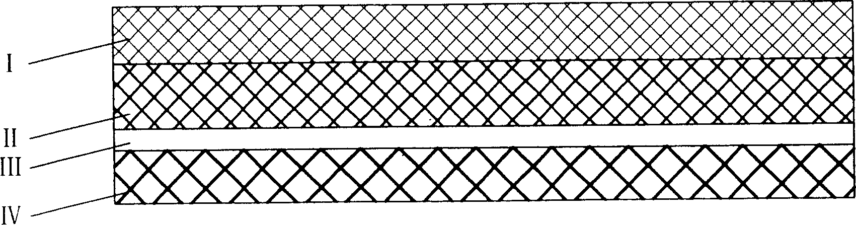 Production of high-density topping filtering material from three gradient