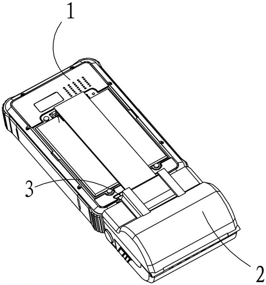 Handheld terminal equipment that can switch the extended handset