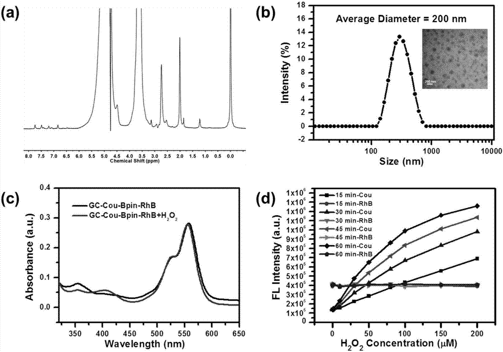 Hydrogen peroxide responsive ratio meter nanoprobe and its use