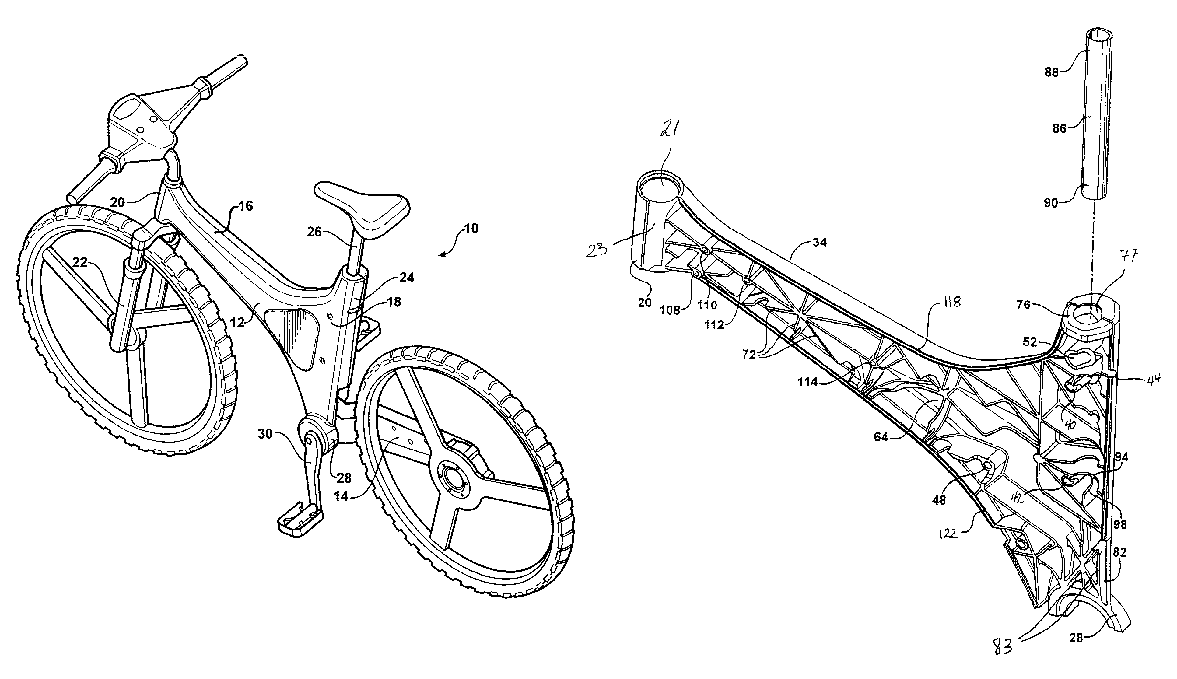 Bicycle frame construction