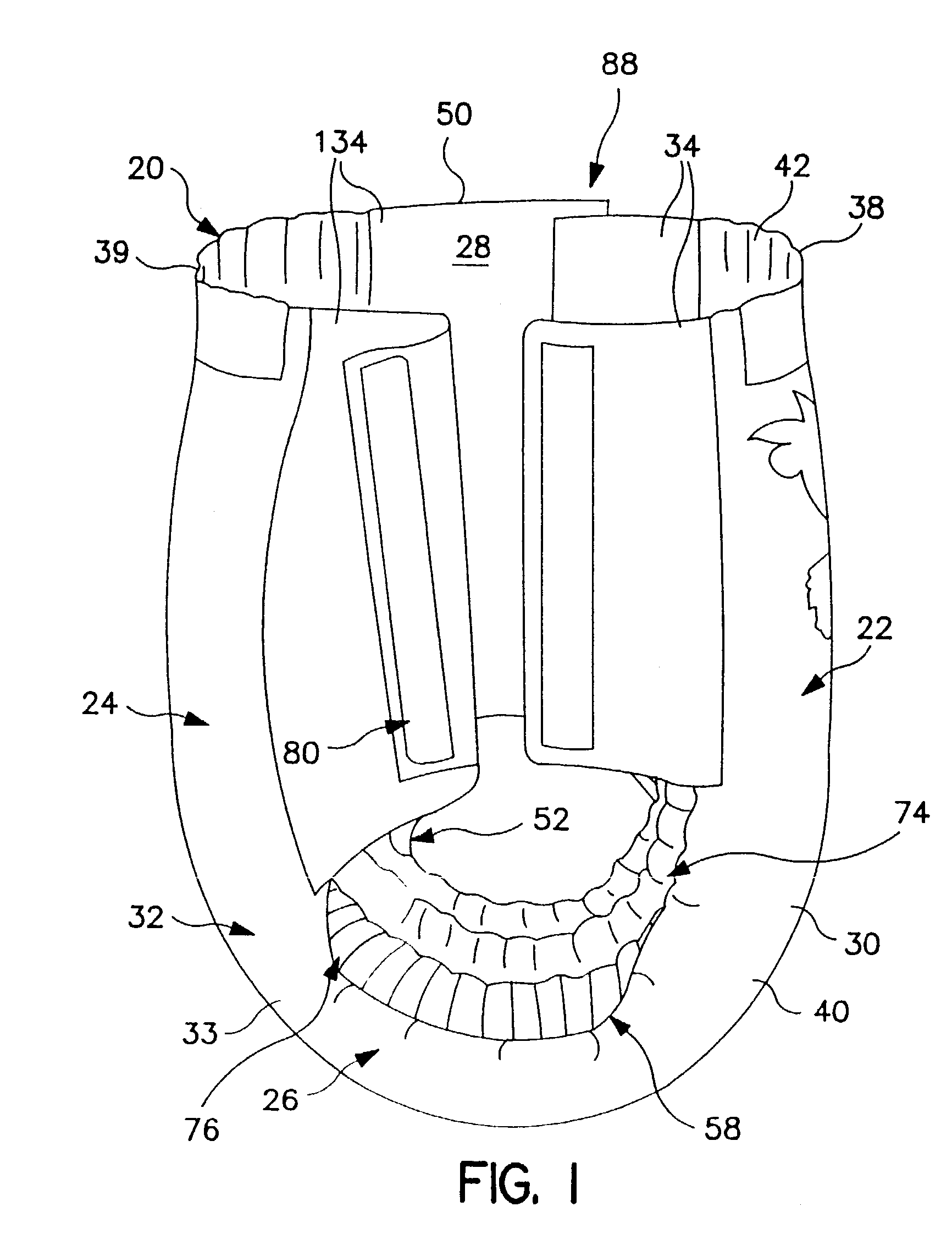 Method of optimizing spacing between elastic members in applying leg elastics