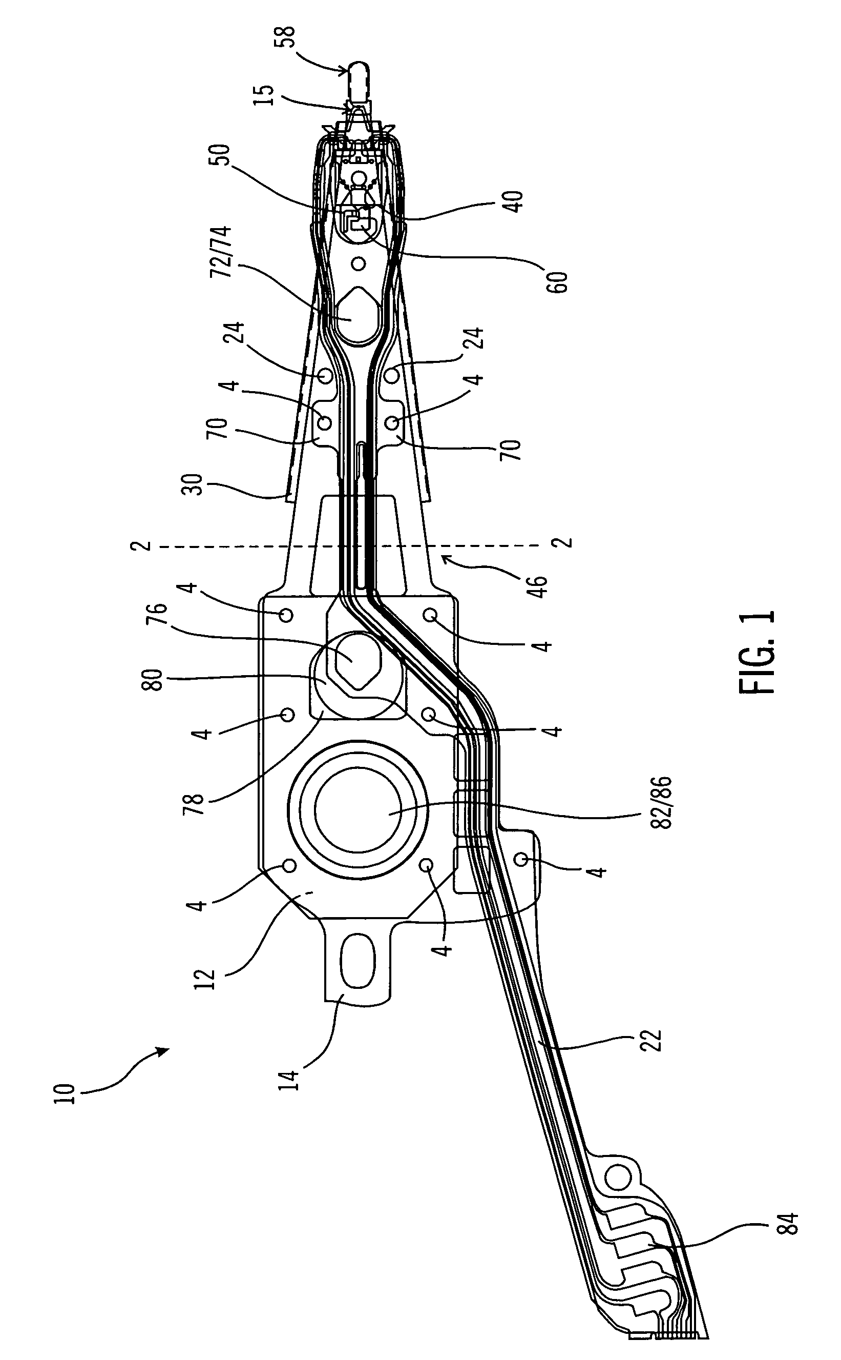 Integrated lead suspension for high density drive