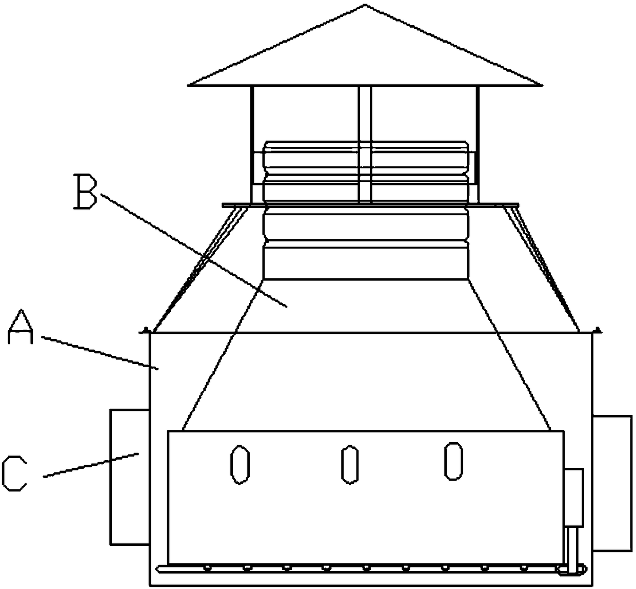 Wall-mounted air purification device