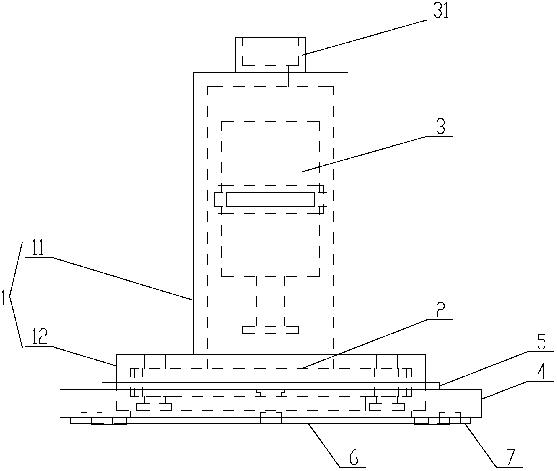 Pasting device for foil gauge